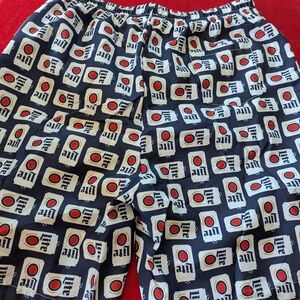Beer Logo Print Swim Shorts - Navy, White, Red